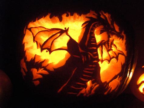 Dragon Head Pumpkin Pattern