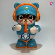 Dancing Saxophone Bear - Blue – Tingle Tots
