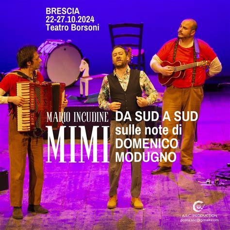 Mario Incudine MIMI - sulle note di Domenico Modugno | BRESCIA 25/10/24 ...