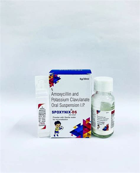 Dry Syrup - AMOXYCILLIN TRIHYDRATE 400MG + CLAVULANIC ACID 57MG DRY ...