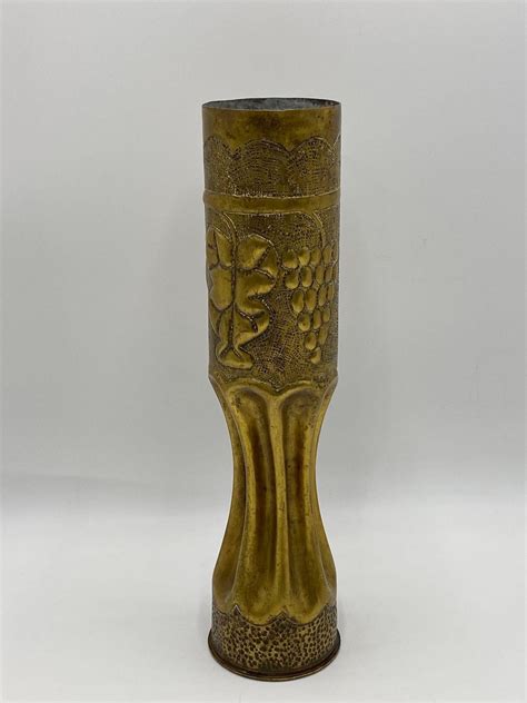 75mm French WWI Trench Art Artillery Shell Casing | #4586293505