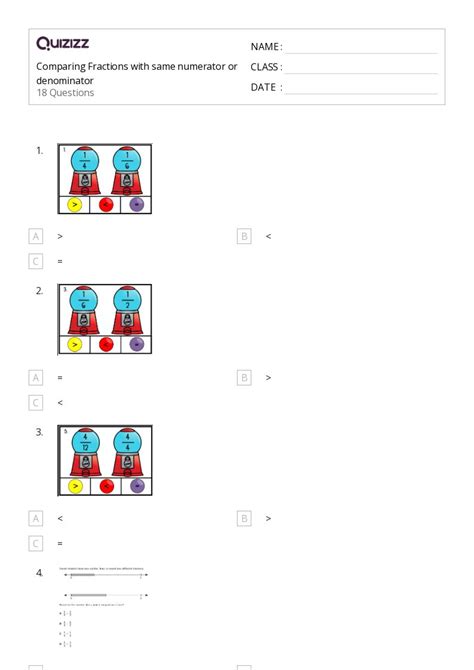 50+ Subtracting Fractions with Like Denominators worksheets for 3rd ...