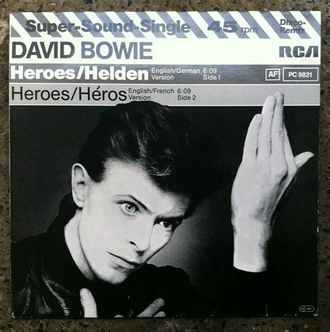 DAVID BOWIE - HEROES - HELDEN - HEROS 12" VINYL RARE GERMAN. VGC + FREE ...