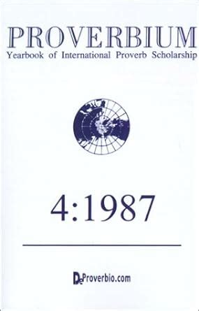 Buy Proverbium: Yearbook of International Proverb Scholarship Book ...