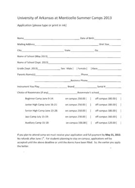 Fillable Online uamont Applications (please type or print in ink ...