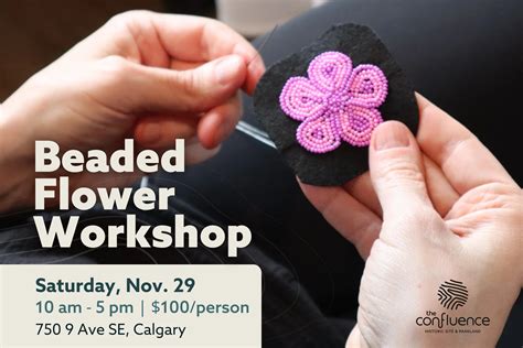 Beaded Flower Workshop — The Confluence