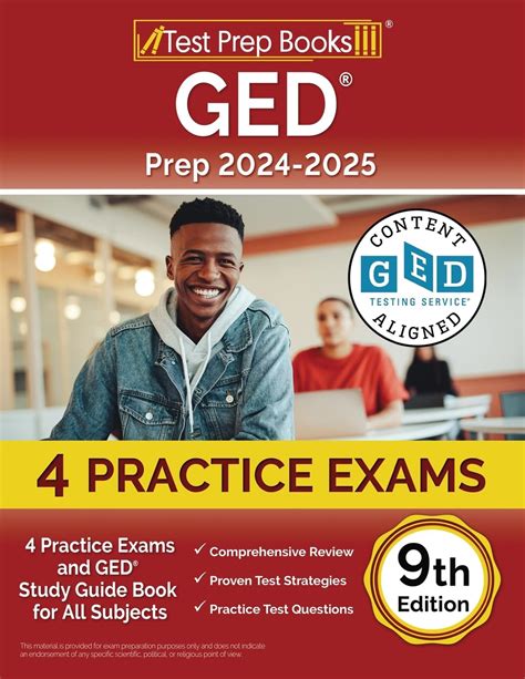 GED Prep 2024-2025: Practice Exams and GED Study Guide Book for All ...