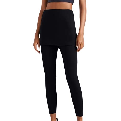 Lenpel Skirted Legging for Women High Waisted Slim Workout Yoga Pants ...