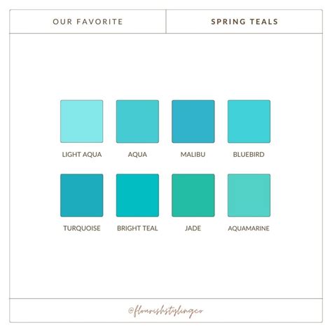 Teal Color Palette