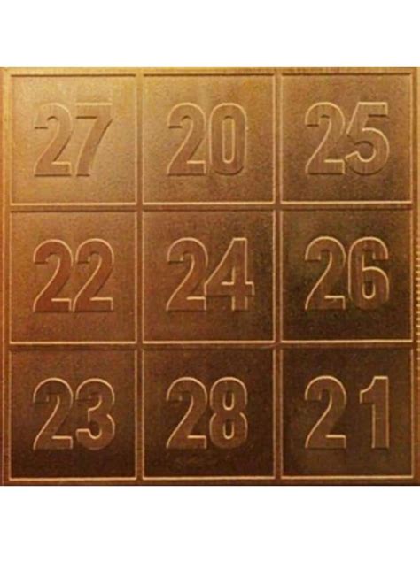 Varahi Creations. Kubera Yantra Copper (4"x4") Copper kuber Card ...