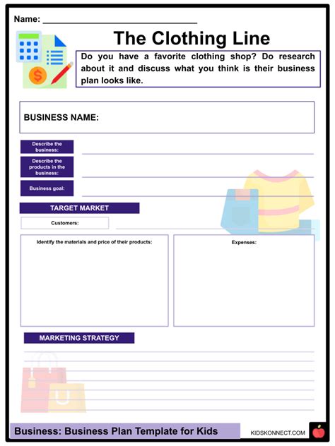 Business Plan Template for Kids 的图像结果