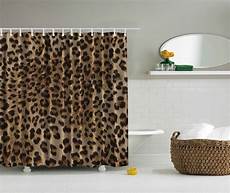 Print Shower Curtain by Leopard Animal Print Digital Fabric Shower Curtain Print Shower Curtain