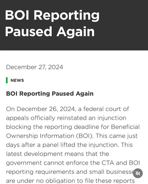 Jekwenta Primm | 🚨 The BOI Report is paused again! 🛑 You can ...