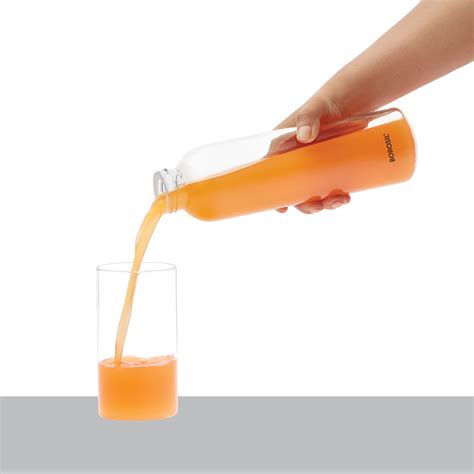 Buy Crysto Slim Glass Bottle - Black Lid 550 ml at Best Price Online in ...