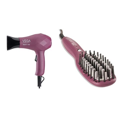 Vega Professional Might Mini Straightening Brush & Dryer 1000-1200 W ...
