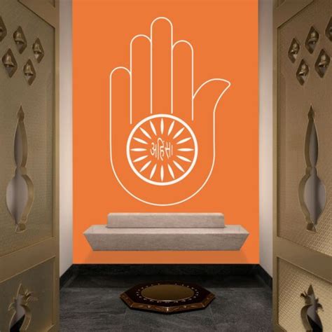 Ahinsa, Non-Violence Jain Symbol Wallpaper for Wall - Magicdecor®