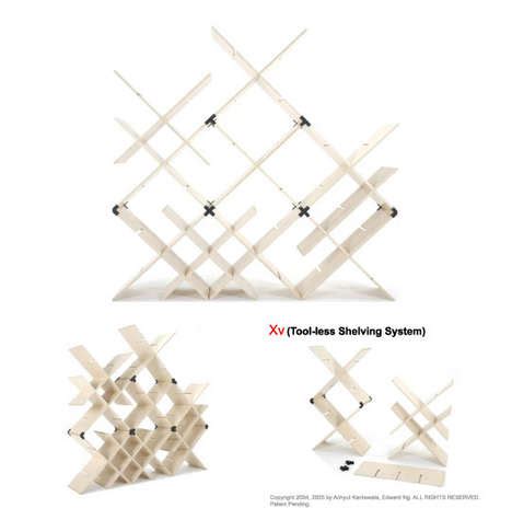 Tool-less Shelving: The Xv Shelving System