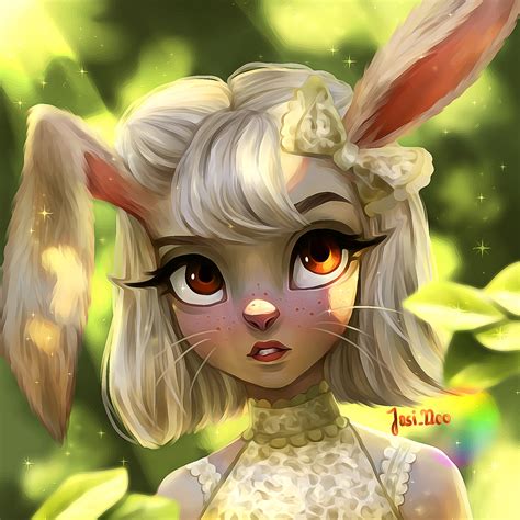 Cute Anthro Bunny Girl