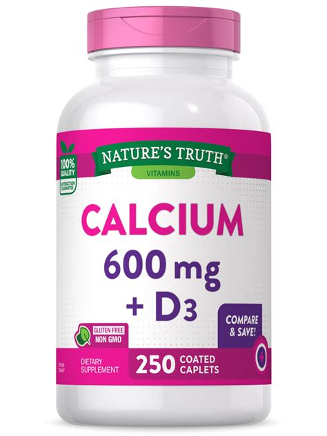 Calcium 600Mg With Vitamin D3 20 Mcg at Anitra Bourne blog