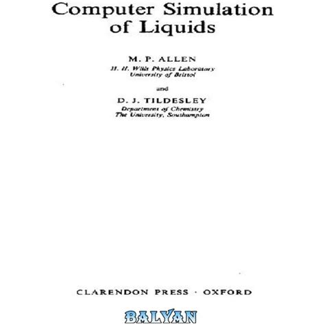 Computer Simulation of Liquids 的图像结果