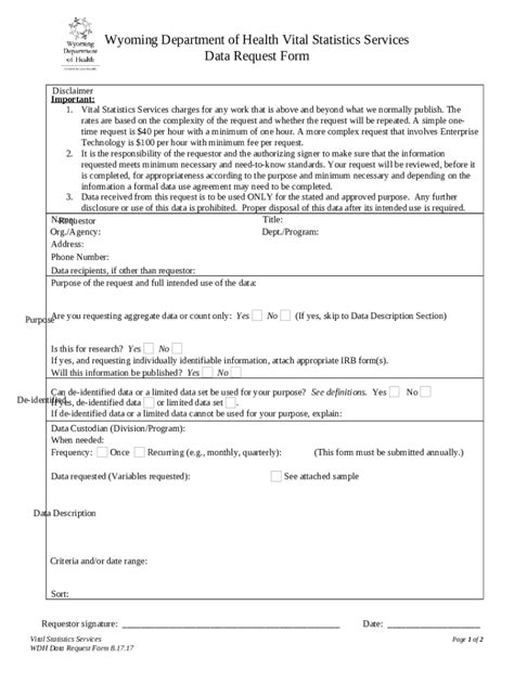 Vital Statistics Data and Reports Doc Template | pdfFiller