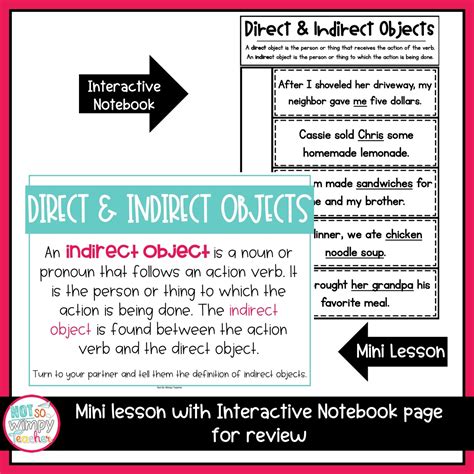 Grammar Fifth Grade Activities: Direct & Indirect Objects - Not So ...