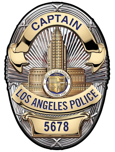 Lapd Badge Drawing