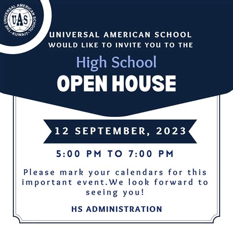 High School Open house - Universal American School