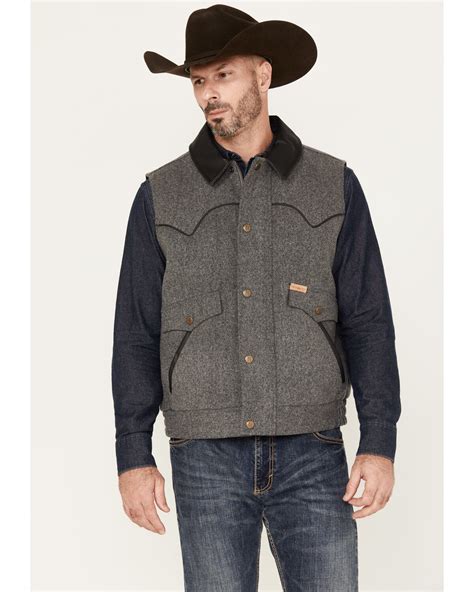 Men's Powder River Outfitters Heathered Wool Vest