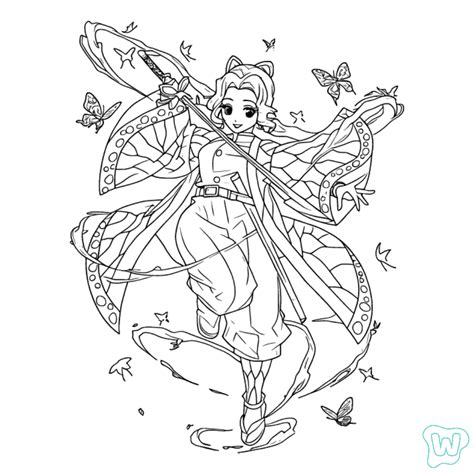 15 Shinobu Kocho Para Colorear - Imprima PDF Gratis