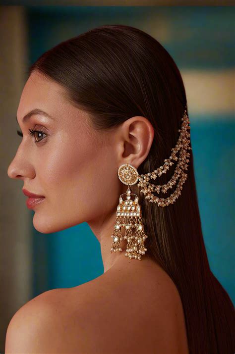 Ganishkha Kundan Earrings – Paisley Pop Shop