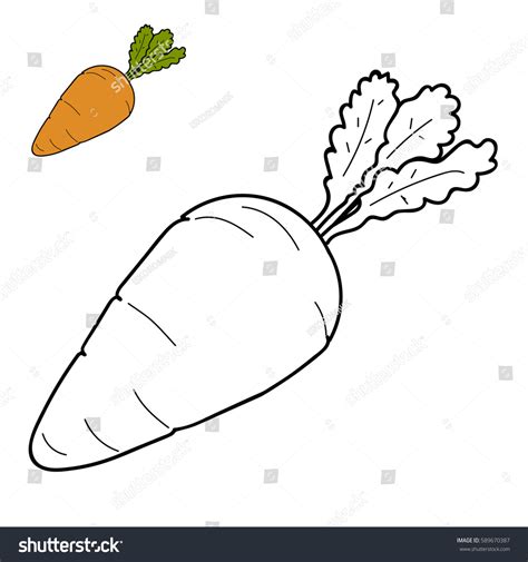 Carrots Coloring Page
