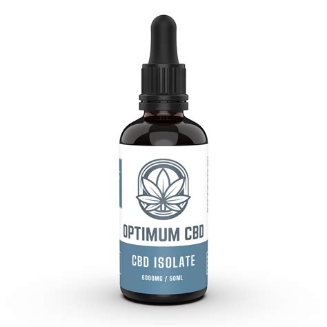 CBD ISOLATE 50ML 6000mg - optimum co