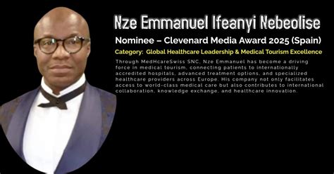 Clevenard - Blog - Nze Emmanuel Ifeanyi Nebeolise Nominated for the ...