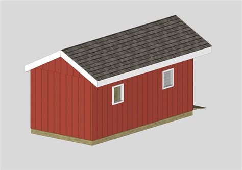 10x20 Shed Plan, Gable Shed, Shed Cabin Plan, Storage Shed Plans ...
