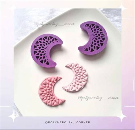Texture moon cutter – PolymerClay Corner
