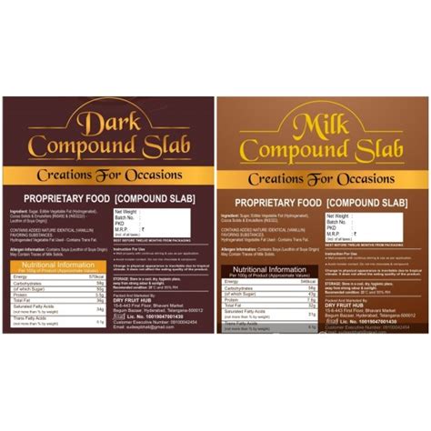 Dark & Milk Chocolate Compound – 800g Bar for Cake ...