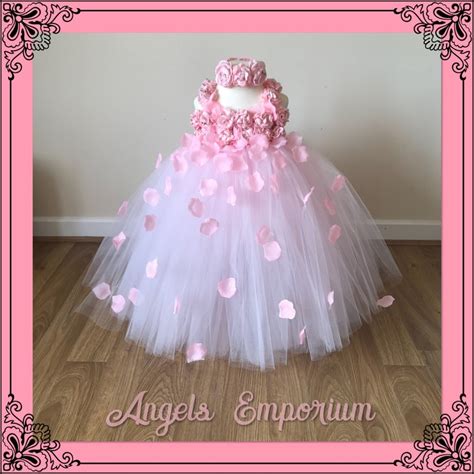 Buy Beautiful Baby Pink Pale Pink Light Pink Flower Girl Tutu Online in ...