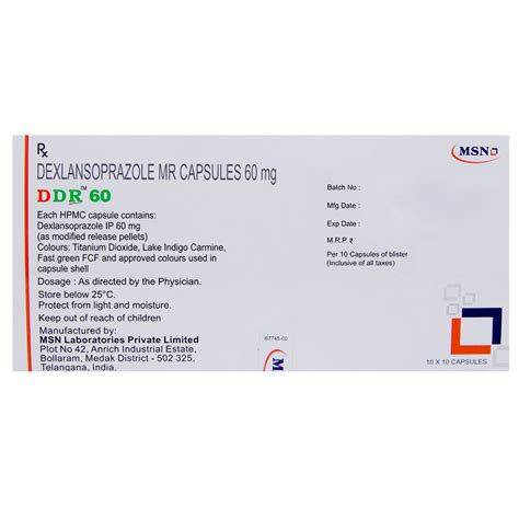 DDR 60 Capsule | Uses, Side Effects, Price | Apollo Pharmacy