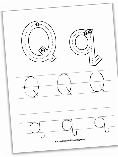 Letter Q Tracing Worksheet