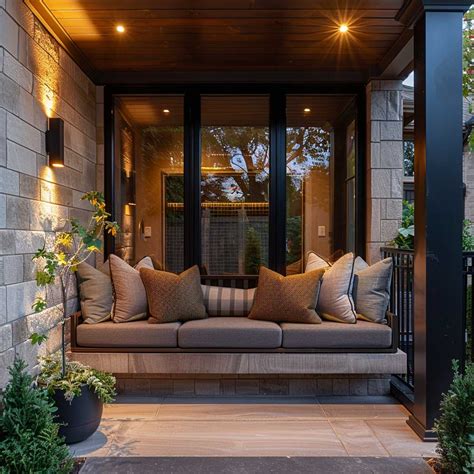 10+ Chic Small Front Porch Furniture Ideas for a Contemporary Vibe ...