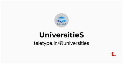 UniversitieS — Teletype