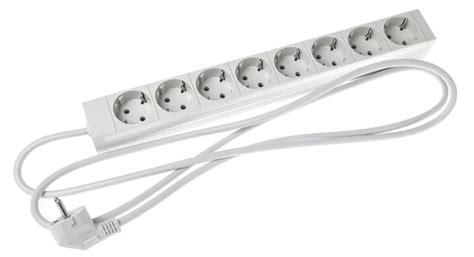 9308.0401.3 Kopp | Kopp 2m 8 Socket Type F - German Schuko Extension ...