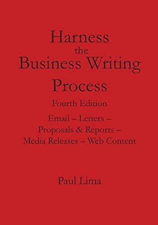 Buy Harness the Business Writing Process Book Online at Low Prices in ...