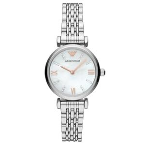 Emporio Armani Gianni T-bar Analog Off-White Dial Women's Watch-AR11204 ...