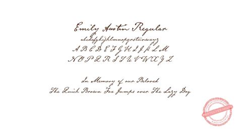 Cursive Script Fonts - Heart to Heart Engravings