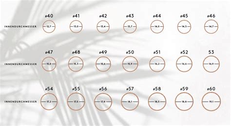 Größentabelle Ringe und Halsketten | NEW ONE by Schullin