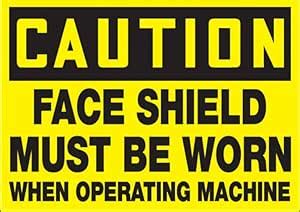 SRGInfotech UV Print Acrylic Board|Caution face Shield Must be Worn ...
