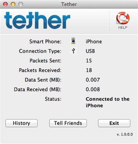 Using Tether App 的图像结果