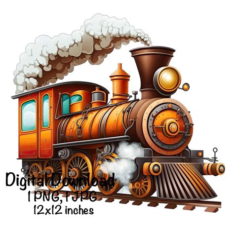 Steam Train Engine Clip Art